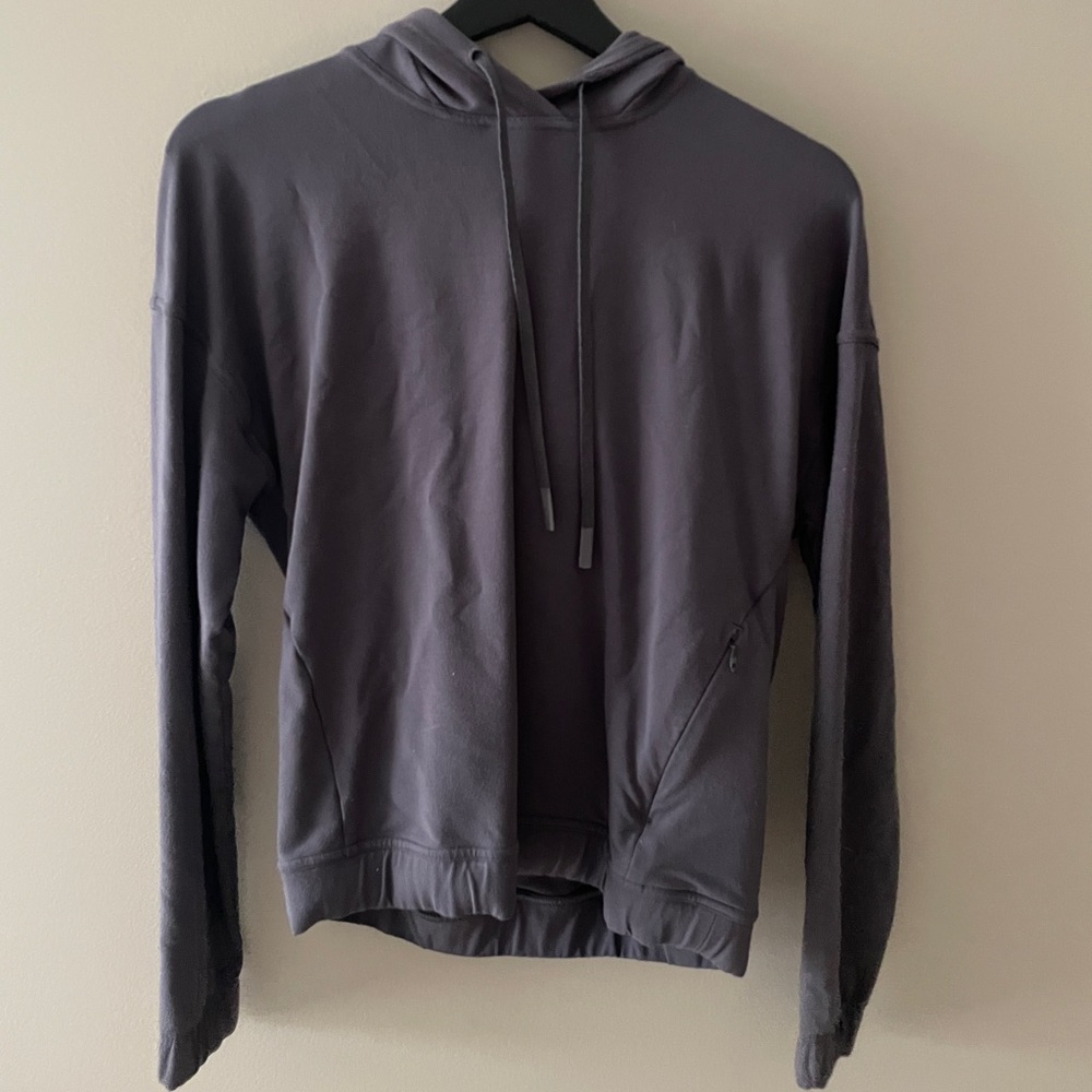 Lululemon Grey Cross back Hoodie Size 6